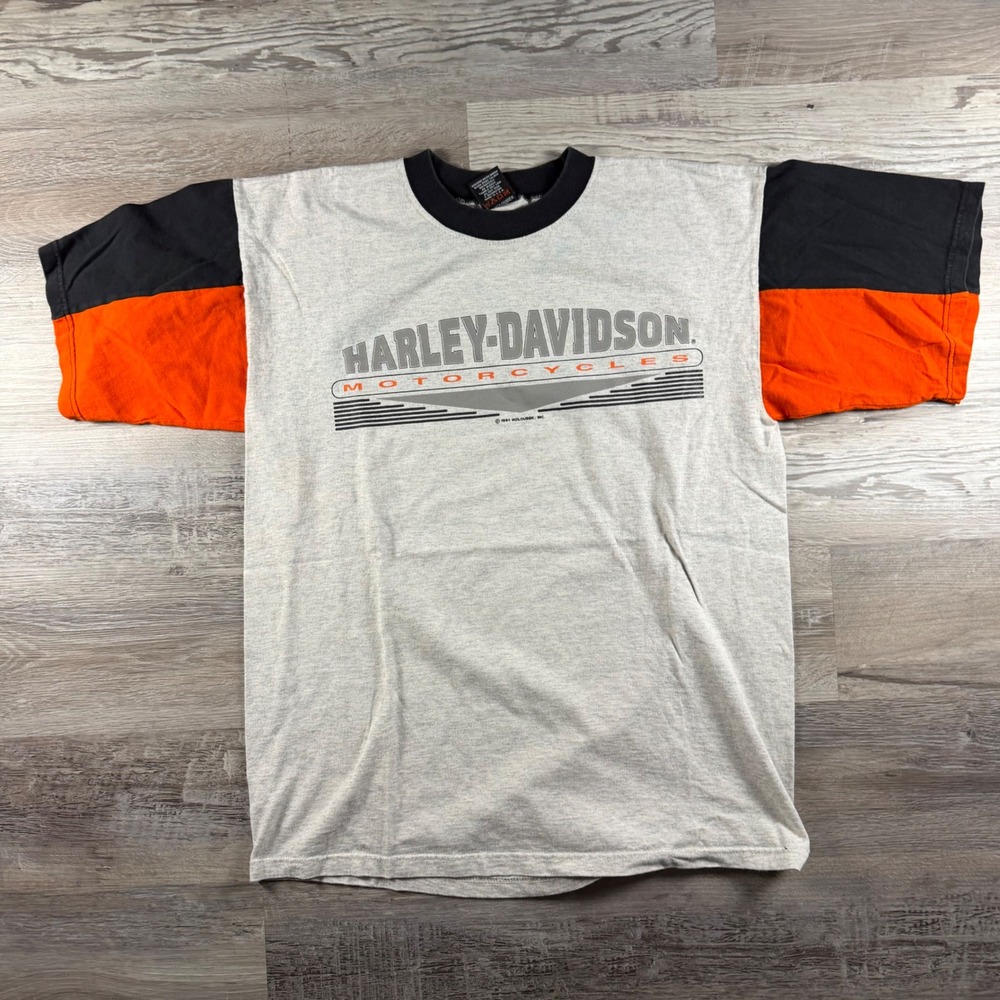 Vintage 1994 Harley-Davidson St Joe 25th Anniversary T-Shirt Mens L Holoubek USA